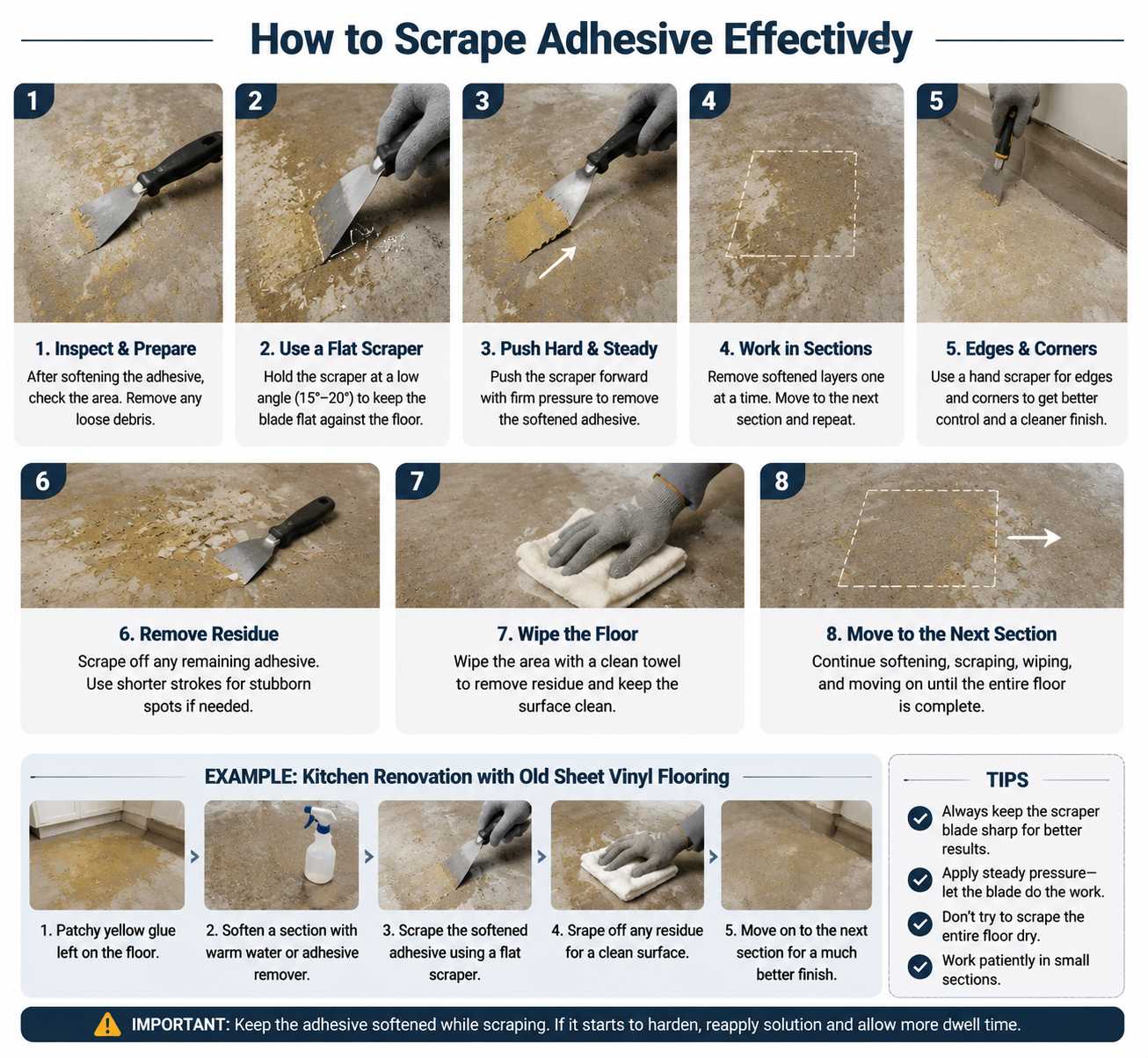 How should scraping be done